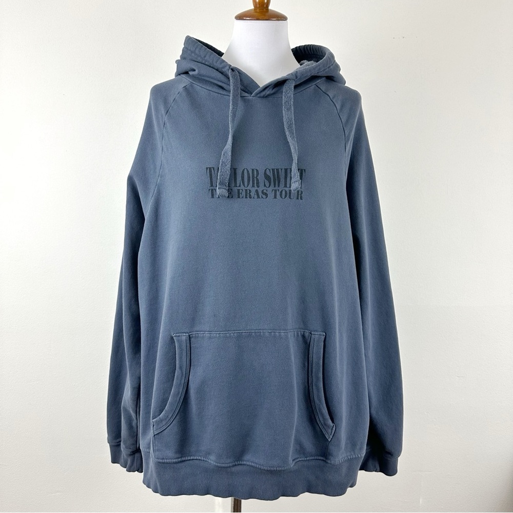 Taylor Swift The Eras Tour Hoodie Large Washed Pale Blue 2023-2024